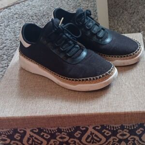 Michael Kors Black and White Sneakers Womens Size 5.5 Used Good Condition